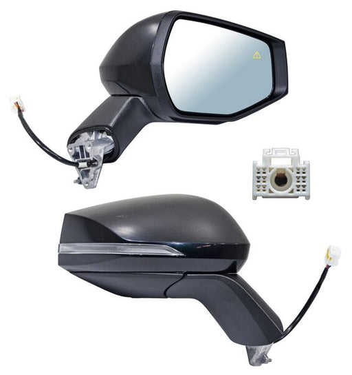 Espejo para Kia Sportage 2023, 2024, 2025, 2026, 2027 Electricorico para Pintar, Base Porosa con Desempañador, con Direccional, con Sensor Punto Ciego, de 8 Pines - Derecho