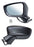 Espejo para Mazda 2, Mazda2 2016, 2017, 2018, 2019, 2020, 2021, 2022, 2023, 2024, 2025, 2026 & para Toyota Yaris 2016, 2017, 2018, 2019, 2020 - Electrico, Para Pintar, con Direccional, con Desempañador, 6 Pines - Izquierdo