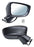 Espejo para Mazda 2, Mazda2 2016, 2017, 2018, 2019, 2020, 2021, 2022, 2023, 2024, 2025, 2026 & para Toyota Yaris 2016, 2017, 2018, 2019, 2020 - Electrico, Para Pintar, con Direccional, con Desempañador, 6 Pines - Derecho
