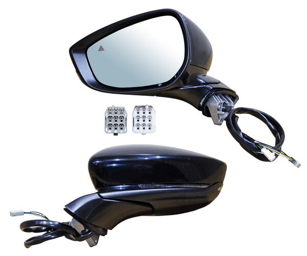 Espejo para Mazda 3, Mazda3 2019, 2020, 2021, 2022, 2023, 2024, 2025, 2026 Electrico, Para Pintar, con Direccional, con Memoria, con Sensor Punto Ciego, con Desempañador, 11 Pines - Izquierdo
