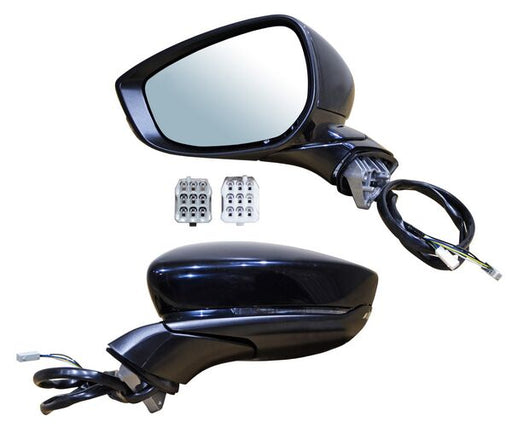 Espejo para Mazda 3, Mazda3 2019, 2020, 2021, 2022, 2023, 2024, 2025, 2026 Electrico, Para Pintar, con Direccional, con Memoria, con Desempañador, 9 Pines - Izquierdo