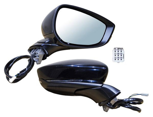 Espejo para Mazda 3, Mazda3 2019, 2020, 2021, 2022, 2023, 2024, 2025 - Electrico, Para Pintar, con Direccional,/ Desempañador 5 Pines - Derecho