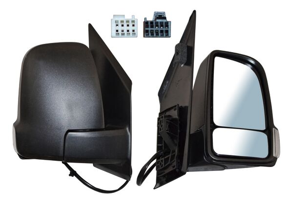 Espejo para Mercedes Benz Sprinter 2019, 2020, 2021, 2022, 2023, 2024 - Electrico, Texturizado, con Direccional, con Desempañador, de 7 Pines - Derecho