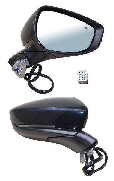Espejo para Mazda CX-30, CX30 2020, 2021, 2022, 2023, 2024, 2025, 2026 - Electrico, Para Pintar, con Sensor Punto Ciego, con Direccional, con Desempañador, 10 Pines - Derecho