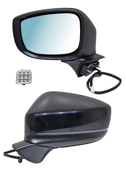 Espejo para Mazda CX-9, CX9 2016, 2017, 2018, 2019, 2020, 2021, 2022, 2023 Electrico, Para Pintar, con Desempañador, con Direccional, 6 Pines - Izquierdo
