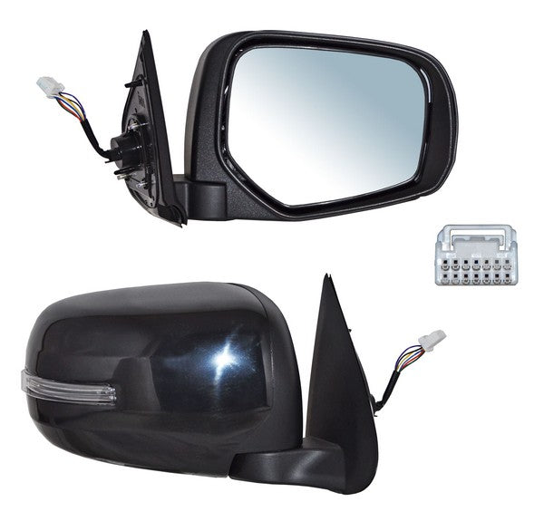 Espejo para Mitsubishi L200 2016, 2017, 2018, 2019 - Electrico, Para Pintar, con Direccional, Auto Abatible 7 Pines - Derecho