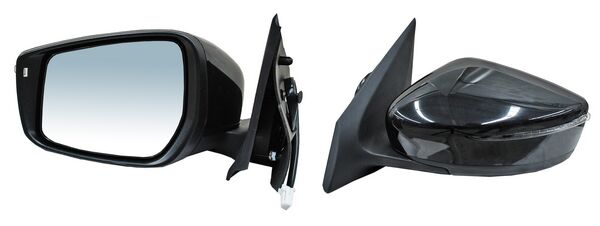 Espejo para Nissan Versa 2015, 2016, 2017, 2018, 2019 & V-Drive 2020, 2021, 2022, 2023 - Electrico con Direccional, para Pintar, de 5 Pines - Izquierdo