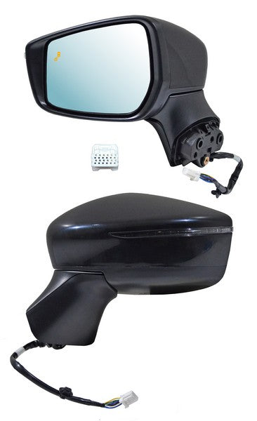 Espejo para Nissan Versa 2020, 2021, 2022, 2023, 2024, 2025 - Electrico, Para Pintar, con Direccional, con Sensor Punto Ciego, de 8 Pines Izquierdo