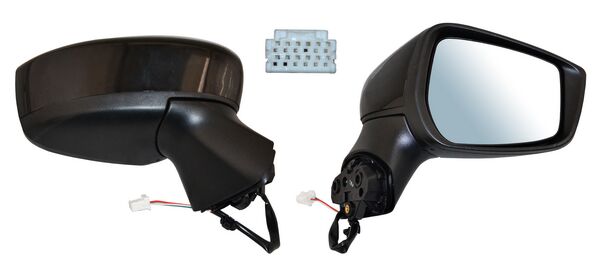 Espejo para Nissan Versa 2020, 2021, 2022, 2023, 2024, 2025 - Electrico, Para Pintar, 3 Pines - Derecho