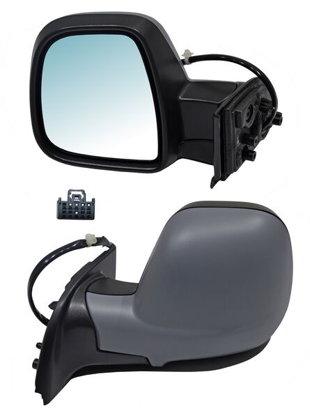 Espejo para Peugeot Partner 2020, 2021, 2022, 2023, 2024 & Rifter Electrico, Para Pintar, con Desempañador, de 5 Pines - Izquierdo