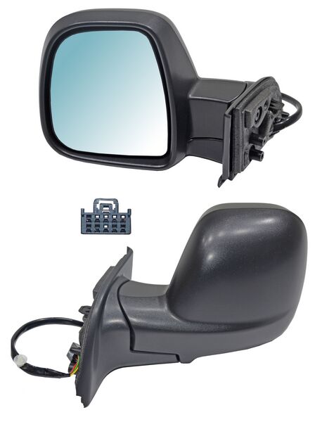 Espejo para Peugeot Partner 2020, 2021, 2022, 2023, 2024/ Rifter Electrico, Texturizado, con Desempañador, con Sensor Temp 5 Pines - Derecho