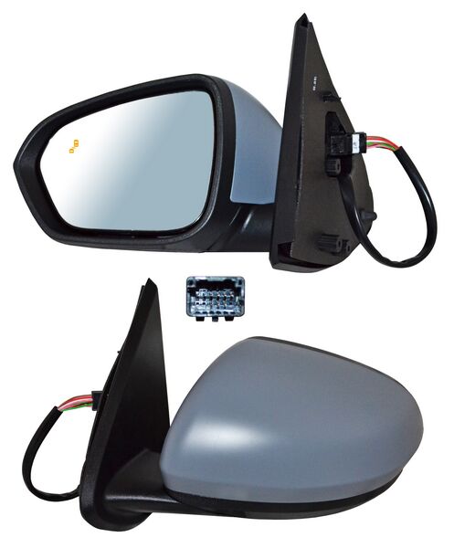 Espejo para Renault Duster 2021, 2022, 2023, 2024, 2025 - Electrico, Para Pintar, con Desempañador, de 7 Pines - Izquierdo