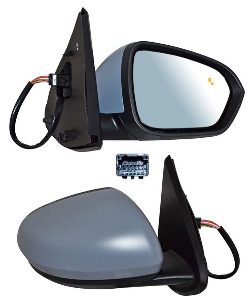 Espejo para Renault Duster 2021, 2022, 2023, 2024, 2025 - Electrico, Para Pintar, con Desempañador, con Sensor 7 Pines - Derecho