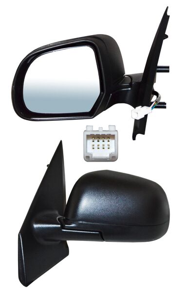 Espejo para Kangoo 2019, 2020, 2021, 2022, 2023, 2024 Texturizado, Electrico con Desempañador, 8 Pines - Izquierdo