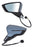 Espejo para Seat Ibiza/ para Seat Arona 2018, 2019, 2020, 2021, 2022, 2023, 2024, 2025 - Electrico, Para Pintar, con Direccional, con Desempañador, 6 Pines - Izquierdo