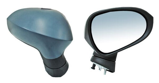 Espejo para Seat Ibiza 2010, 2011, 2012, 2013, 2014, 2015, 2016, 2017 - Electrico, Para Pintar, Autoabatible, con Desempañador, de 7 Pines - Derecho