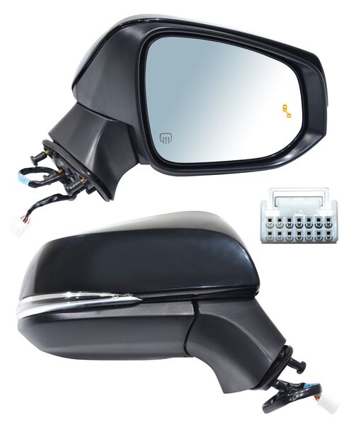 Espejo para Toyota Corolla Croos 2022, 2023, 2024, 2025, 2026 - Electrico, Para Pintar, con Direccional, con Sensor Punto Ciego, con Desempañador, 8 Pines - Derecho