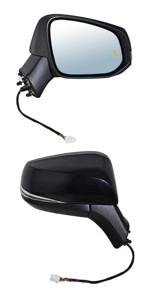 Espejo para Toyota Rav4 2019, 2020, 2021, 2022, 2023, 2024, 2025 - Electrico con Desempañador, con Direccional, con Luz inferior, con Sensor Punto Ciego para Pintar, Adventure/ Limited 2010 Pines - Derecho