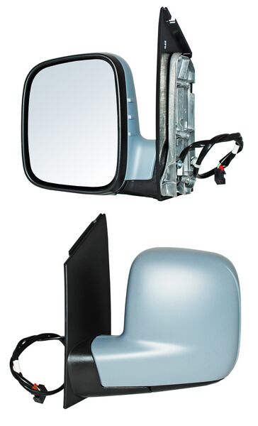 Espejo para Volkswagen Caddy 2014, 2015, 2016, 2017, 2018, 2019, 2020 - Electrico, Para Pintar, con Desempañador, de 5 Pines Izquierdo