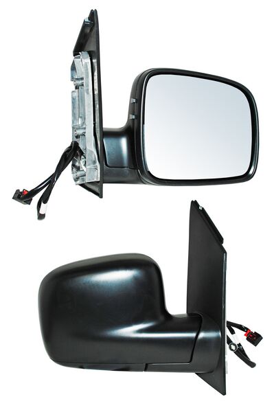 Espejo para Volkswagen Caddy 2014, 2015, 2016 - Electrico Negro con Desempañador, de 5 Pines Derecho