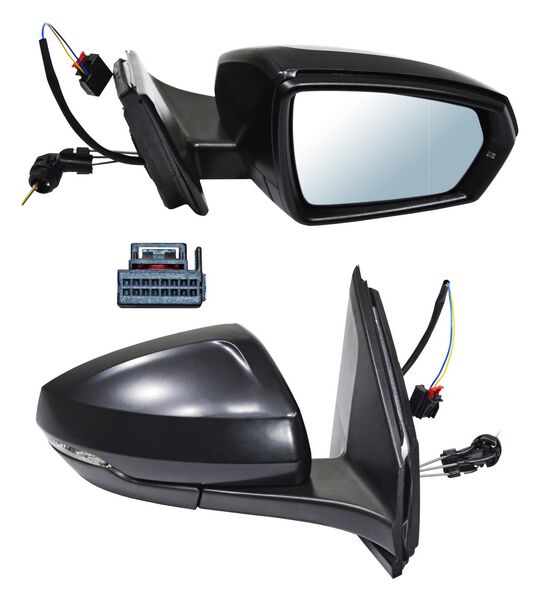 Espejo para Volkswagen Polo 2024, 2025, 2026 Con Control para Pintar, con Direccional, 2 Pines - Derecho