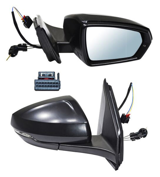 Espejo para Volkswagen Polo 2024, 2025, 2026 Con Control para Pintar, con Direccional, 2 Pines - Derecho
