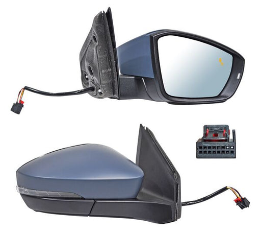 Espejo para Volkswagen Tcross 2020, 2021, 2022, 2023, 2024 - Electrico, Para Pintar, con Direccional, con Sensor Punto Ciego, con Desempañador, 8 Pines - Derecho