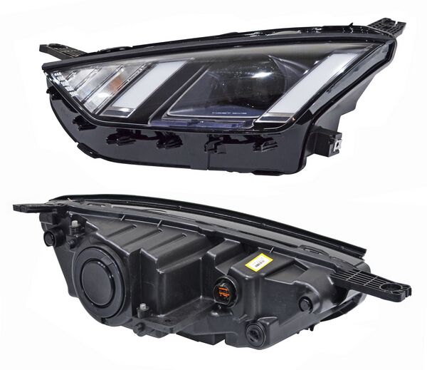 Faro para BYD Dolphin Mini 2024, 2025, 2026 - LEDS, con Lupa, Aro Negro, Izquierdo