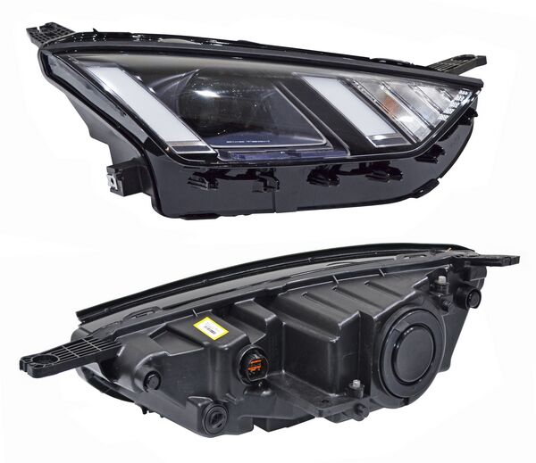 Faro para BYD Dolphin Mini 2024, 2025, 2026 - LEDS, con Lupa, Aro Negro, Derecho