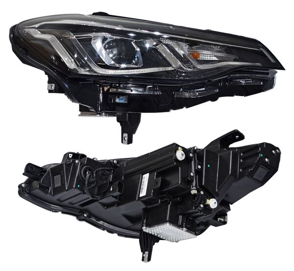 Faro para Chevrolet Cavalier 2022, 2023, 2024 - Filo Cromado, LEDS, con Lupa, Derecho