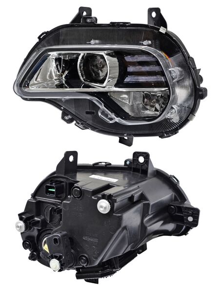 Faro para Chevrolet Groove 2022, 2023, 2024, 2025 - LEDS, con Balastra, Filo Cromado - Izquierdo