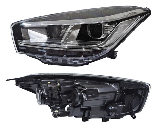 Faro Izquierdo para Tiggo 4 Pro 2022, 2023, 2024 - Filo Superior Negro, LEDS