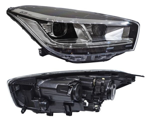 Faro Derecho para Tiggo 4 Pro 2022, 2023, 2024 - Filo Superior Negro, LEDS