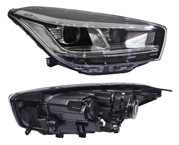 Faro Derecho para Tiggo 4 Pro 2022, 2023, 2024 - Filo Superior Negro, LEDS