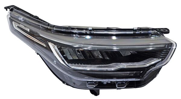 Faro para Ram 2021, 2022, 2023, 2024, 2025 - Fondo Negro con LED, Filo Cromado 7 Pines Derecho