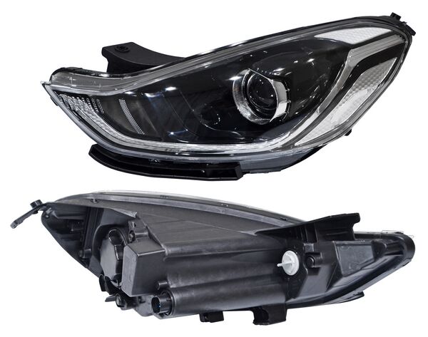 Faro para Grand I10 2021, 2022, 2023, 2024, 2025 - Con Lupa, Con Motor, Izquierdo