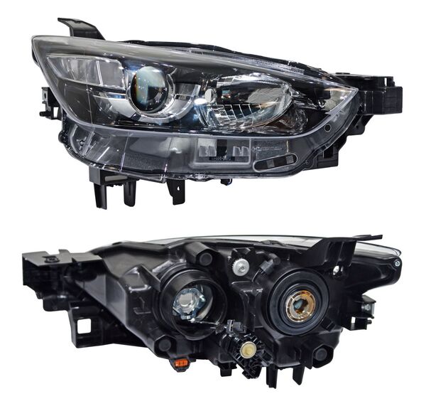Faro para Mazda CX-3, CX3 2016, 2017, 2018, 2019, 2020, 2021, 2022, 2023, 2024 - Electrico Con Motor, con Cuerto Blanco, Derecho