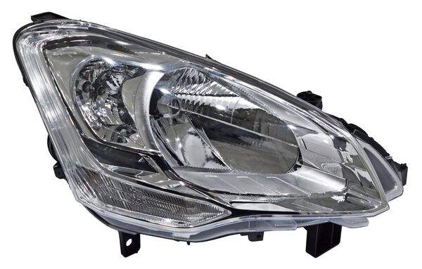Faro para Peugeot Partner 2016, 2017, 2018, 2019 Cromado Con Motor, Derecho