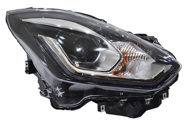 Faro para Suzuki Swift 2018, 2019, 2020, 2021, 2022, 2023, 2024, 2025 - Fondo Negro, LEDS - Derecho