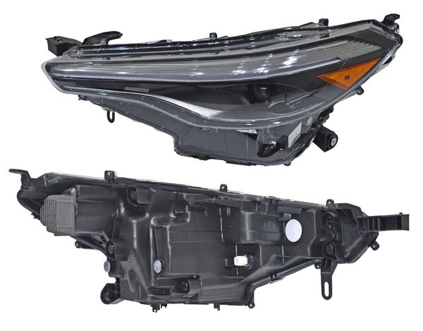Faro para Toyota Corolla Cross XLE 2022, 2023, 2024, 2025 - sin Funcion de Luz Adaptable, con LEDS - Izquierdo