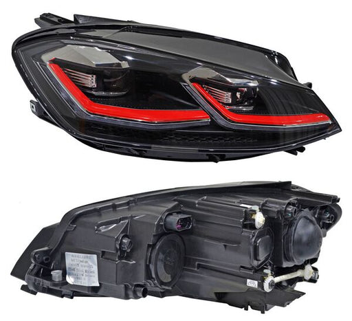 Faro para Volkswagen Golf GTI 2018, 2019, 2020 LEDS, Sin Reflejante - Derecho