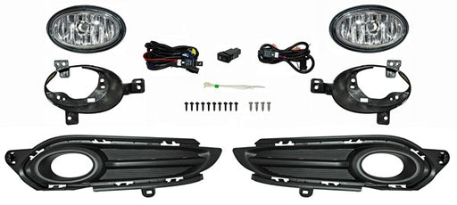 Faro Niebla para Honda HR-V, HRV 2016, 2017, 2018 - Con Parrilla Filo Negro Juego C4
