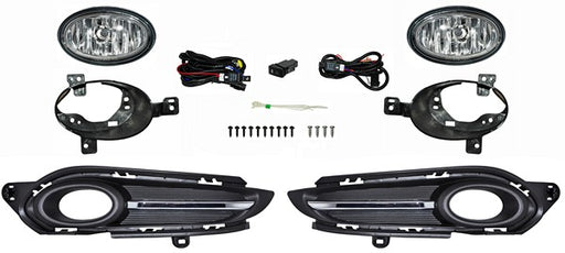 Faro Niebla para Honda HR-V, HRV 2016, 2017, 2018 - Con Parrilla Filo Cromado Juego