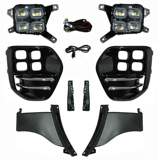 Juego de Faros Niebla para Kia Sportage 2016, 2017, 2018 - SXL, LEDS, con Parrilla