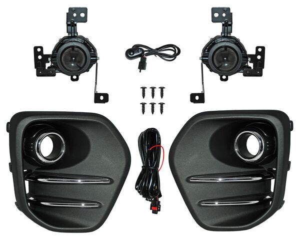 Juego de Faros Niebla para Kia Sportage EX 2017, 2018 - Con Parrilla