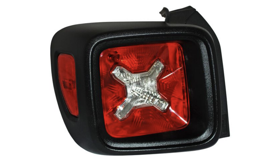 Calavera Izquierda para Jeep Renegade 2017, 2018, 2019, 2020, 2021, 2022 Led, Bisel Negro