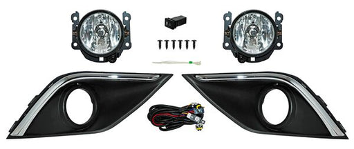 Faro Niebla para Mitsubishi Outlander 2016, 2017, 2018, 2019 - Con Parrilla Filo Cromado Juego