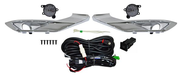 Faro Niebla para Mitsubishi Outlander 2023, 2024 - Con Moldura Cromada Juego