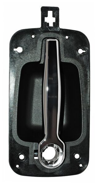 Manija Exterior para International Durastar 2008, 2009, 2010, 2011, 2012, 2013 Cromado Delantero Con Hoyo Para Llave Plastico Corrugada Izquierdo