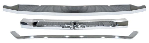 Moldura Parrilla para Camioneta Chevrolet Silverado "LS" 2016, 2017, 2018 (4X2,  4X4) Cromada, 3 Pizeas